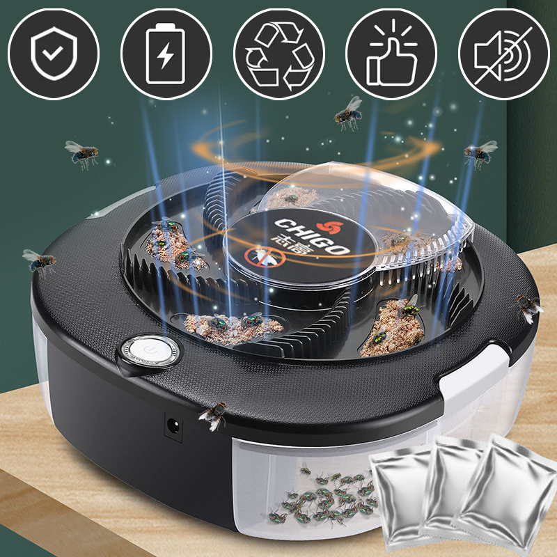 Kitchen Electronics Gadgets - Flycatcher قابلة للشحن/USB مصيدة الذباب الكهربائية