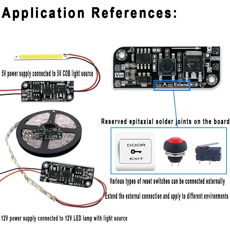 Electronics & Gadgets Starting With D - وحدة تحكم إلكترونية لتعتيم الإضاءة بزر