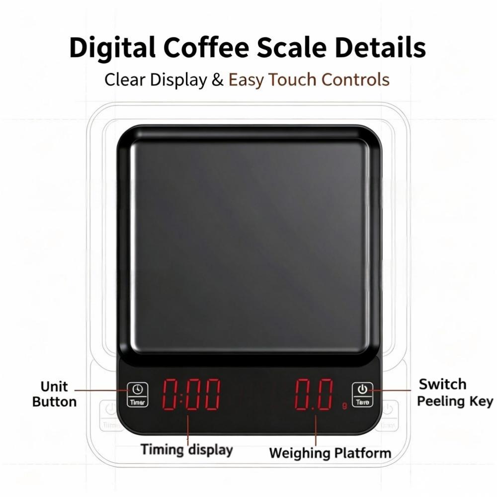 ميزان قهوة رقمي عالي الدقة 3 ك - مراجعة Electronics & Gadgets Starting With D وسعره