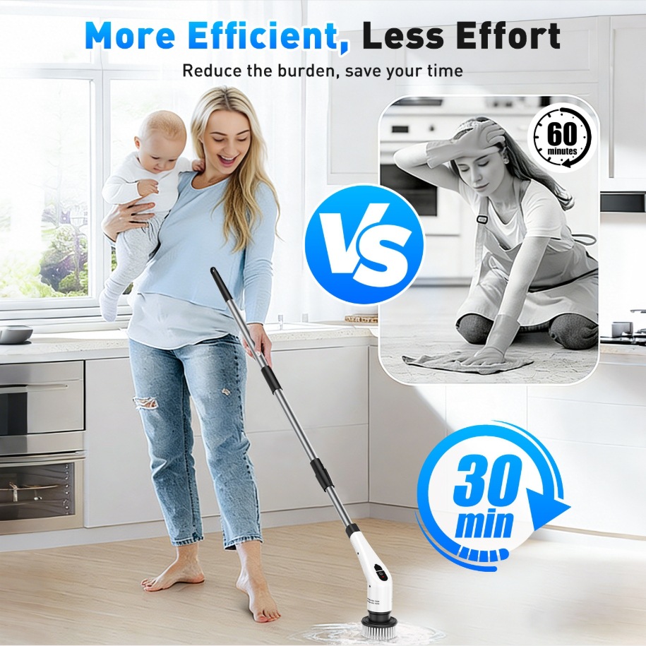 فرشاة تنظيف كهربائية 12 في 1 م - مراجعة Kitchen Electronics Gadgets وسعره