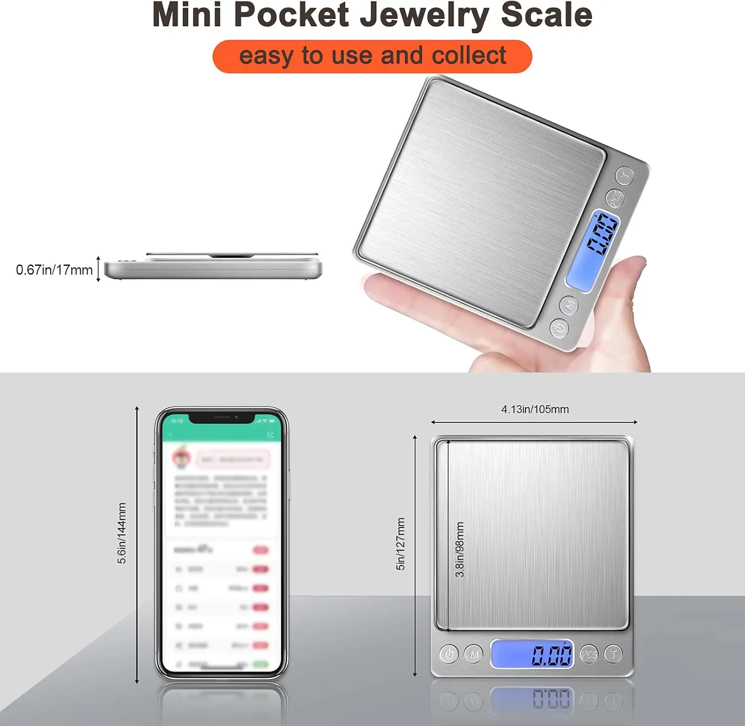 LCD مقياس المجوهرات الرقمية 3  - مراجعة Kitchen Electronics Gadgets وسعره