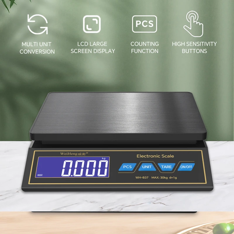 LCD ميزان المطبخ الرقمي 30 كجم - مراجعة Kitchen Electronics Gadgets وسعره